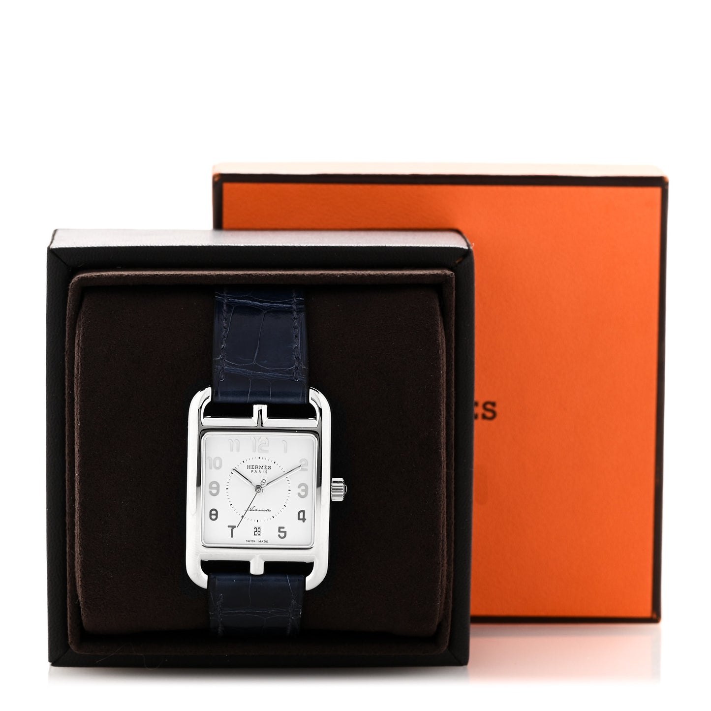 Stainless Steel Alligator 29mm Cape Cod Automatic Watch Bleu Saphir