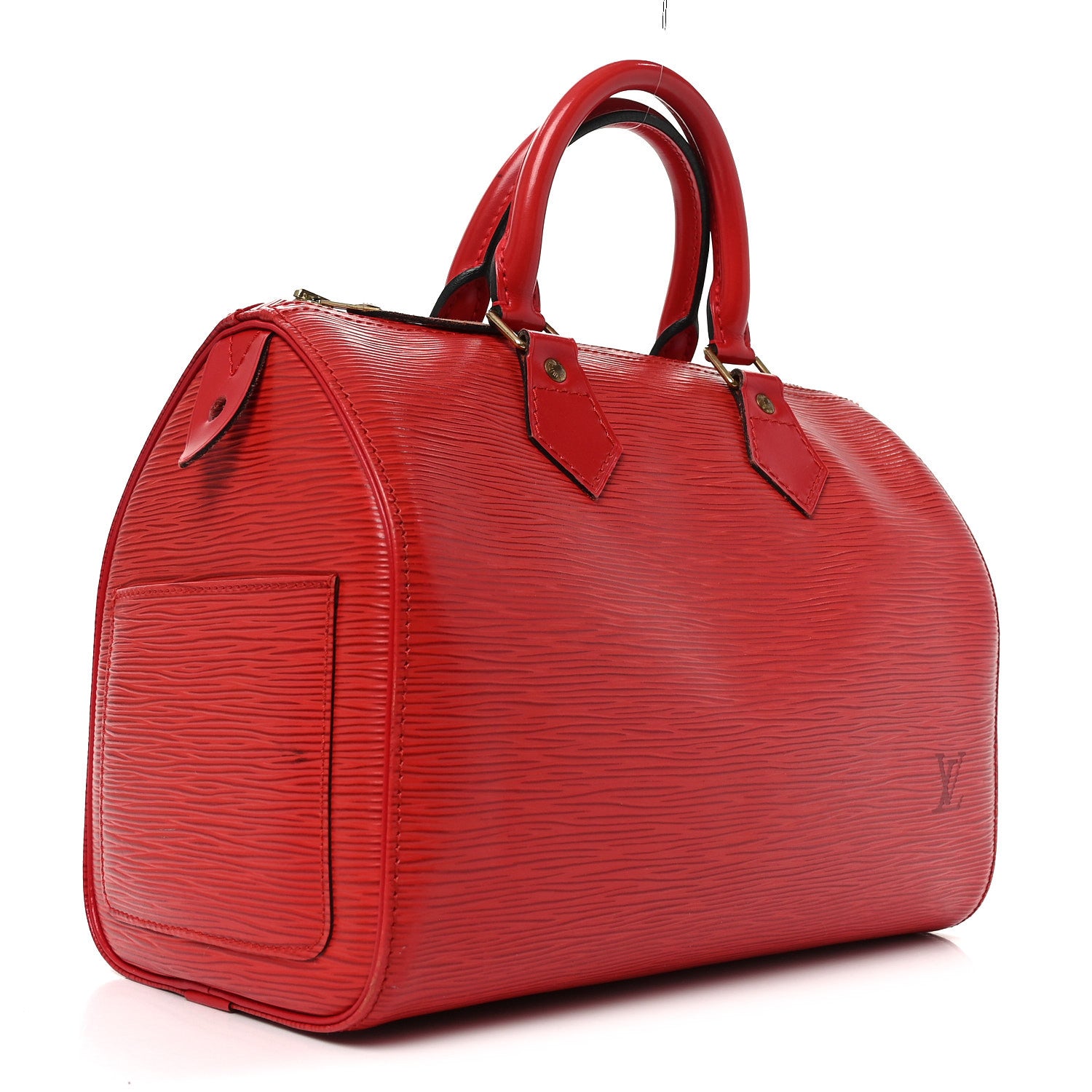 Louis Vuitton Epi Speedy 25 Castillan Red 2 of 11
