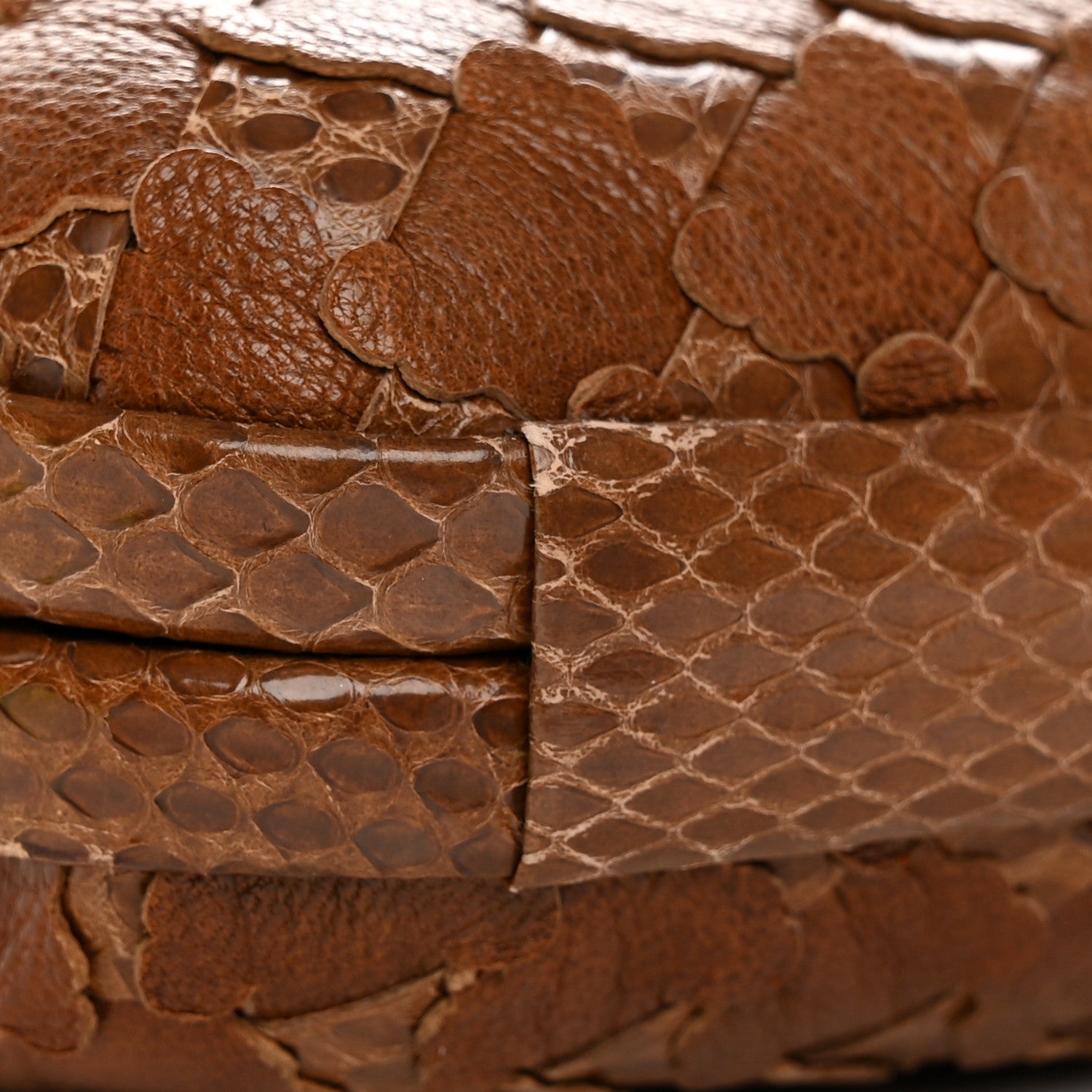 Bottega Veneta Ayers Grained Calfskin Intrecciato Knot Clutch Brown 11 of 12