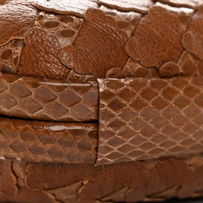 Bottega Veneta Ayers Grained Calfskin Intrecciato Knot Clutch Brown 11 of 12