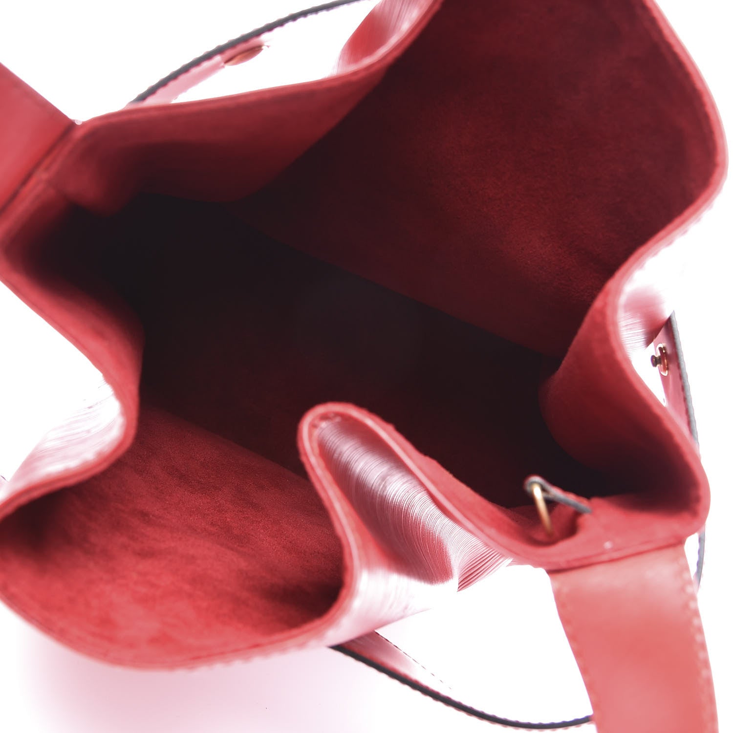 Louis Vuitton Epi Sac D'Epaule Castillan Red 4 of 9