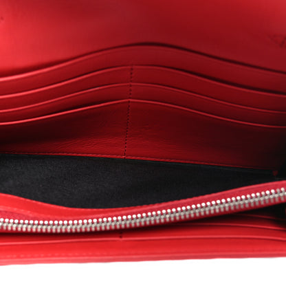 MCM Visetos Large Patricia Wallet On Chain Black Red 5 of 8