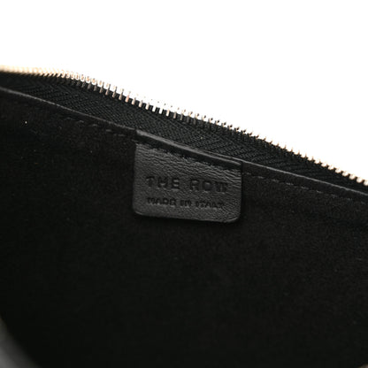 The Row Smooth Calfskin Half Moon Shoulder Bag Black 6 of 10