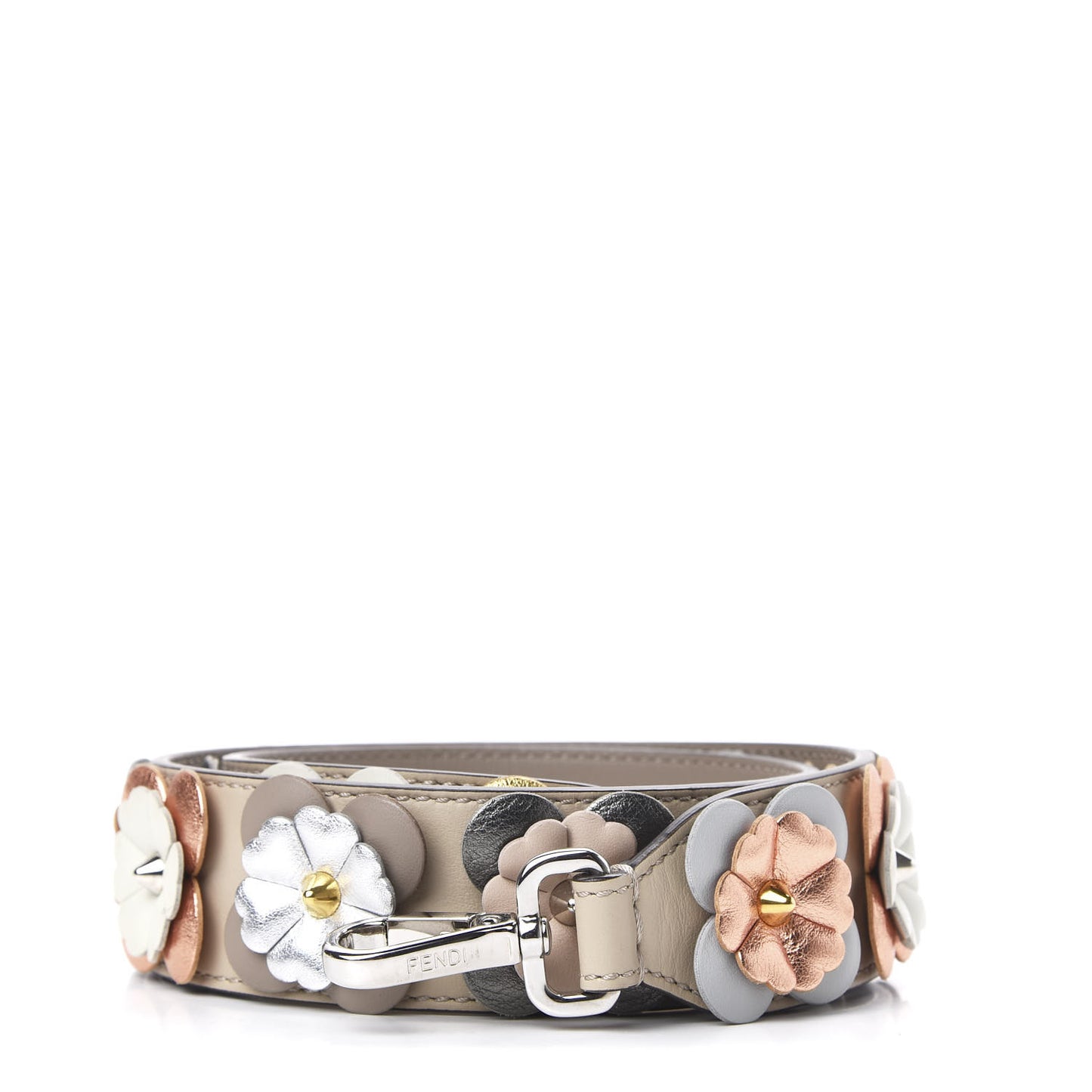 Calfskin Flowerland Studded Strap You Dove