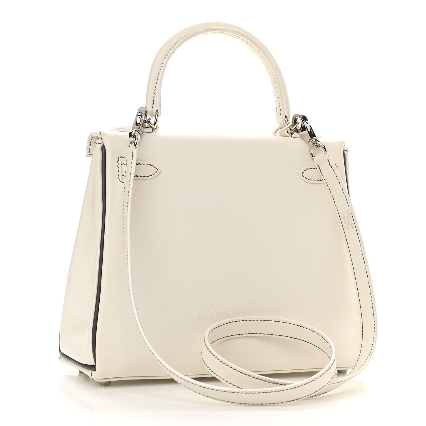 Evercolor Horseshoe Kelly Retourne 25 White Etain