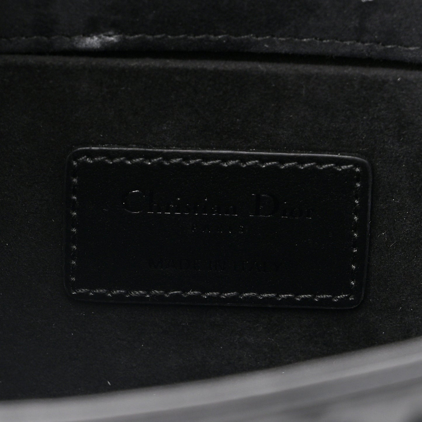Calfskin Cannage Diamond Medium Lady D-Joy Black