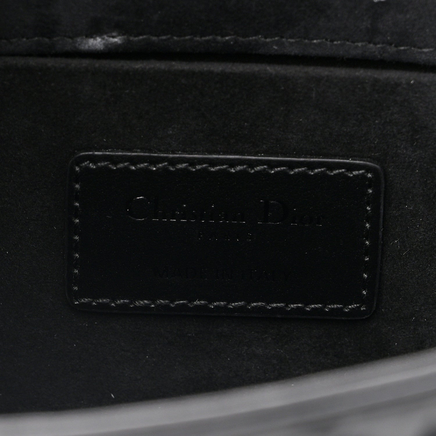 Christian Dior Calfskin Cannage Diamond Medium Lady D-Joy Black 5 of 10