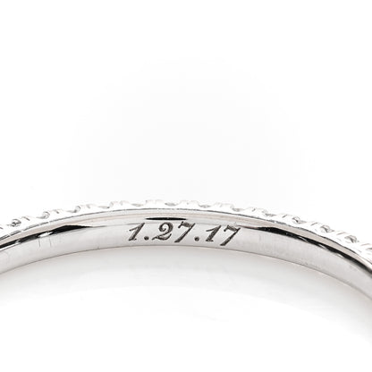 Cartier 18K White Gold Diamond 1.5mm Etincelle de Cartier Wedding Band Ring 48 4.5 6 of 7