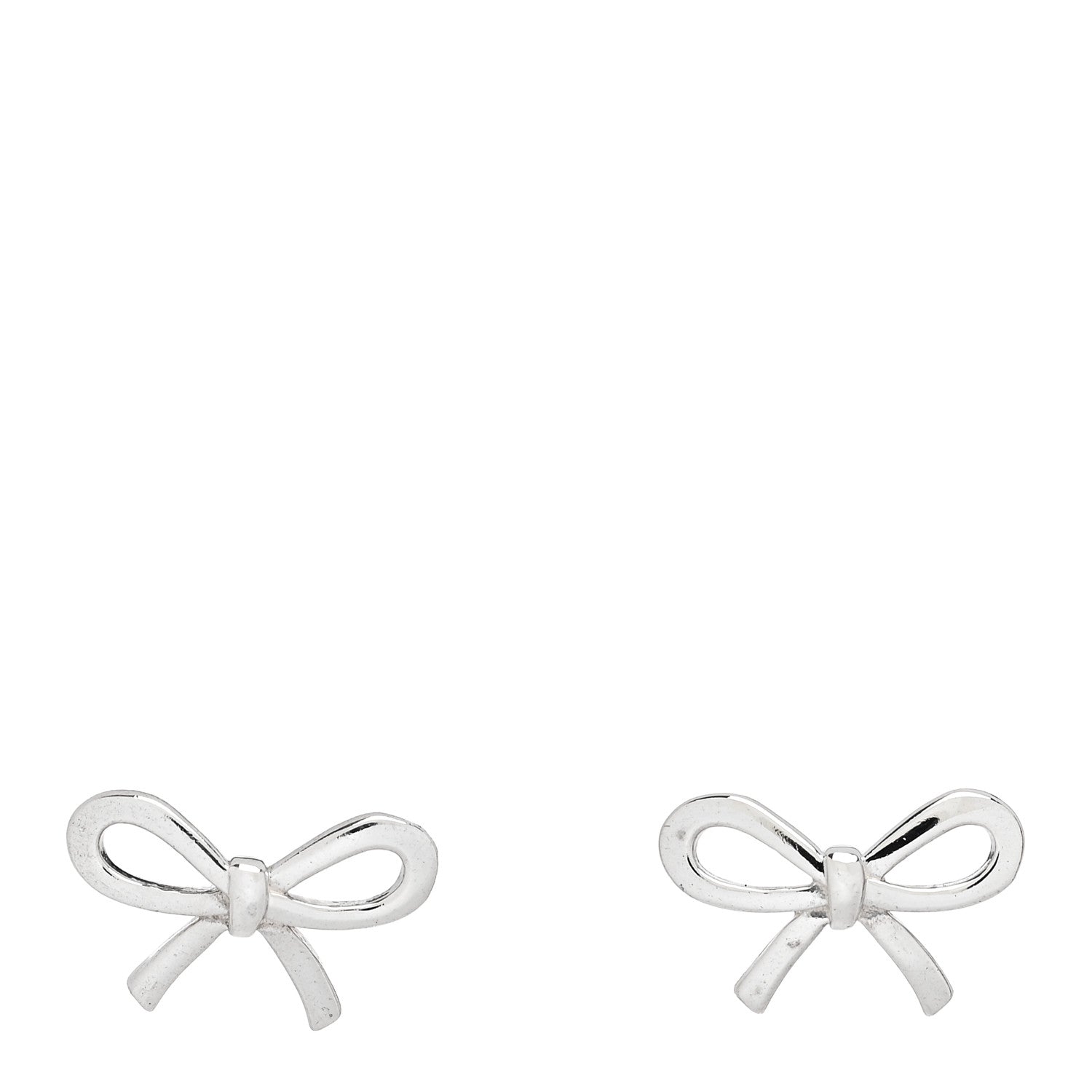 Tiffany Sterling Silver Bow Earrings 1 of 6