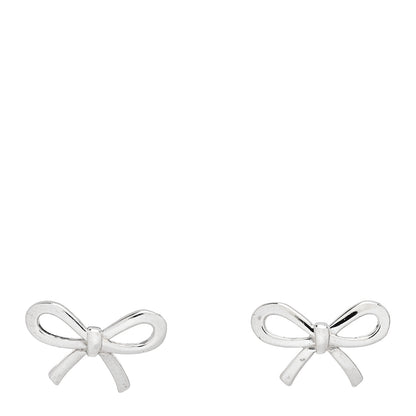 Tiffany Sterling Silver Bow Earrings 1 of 6
