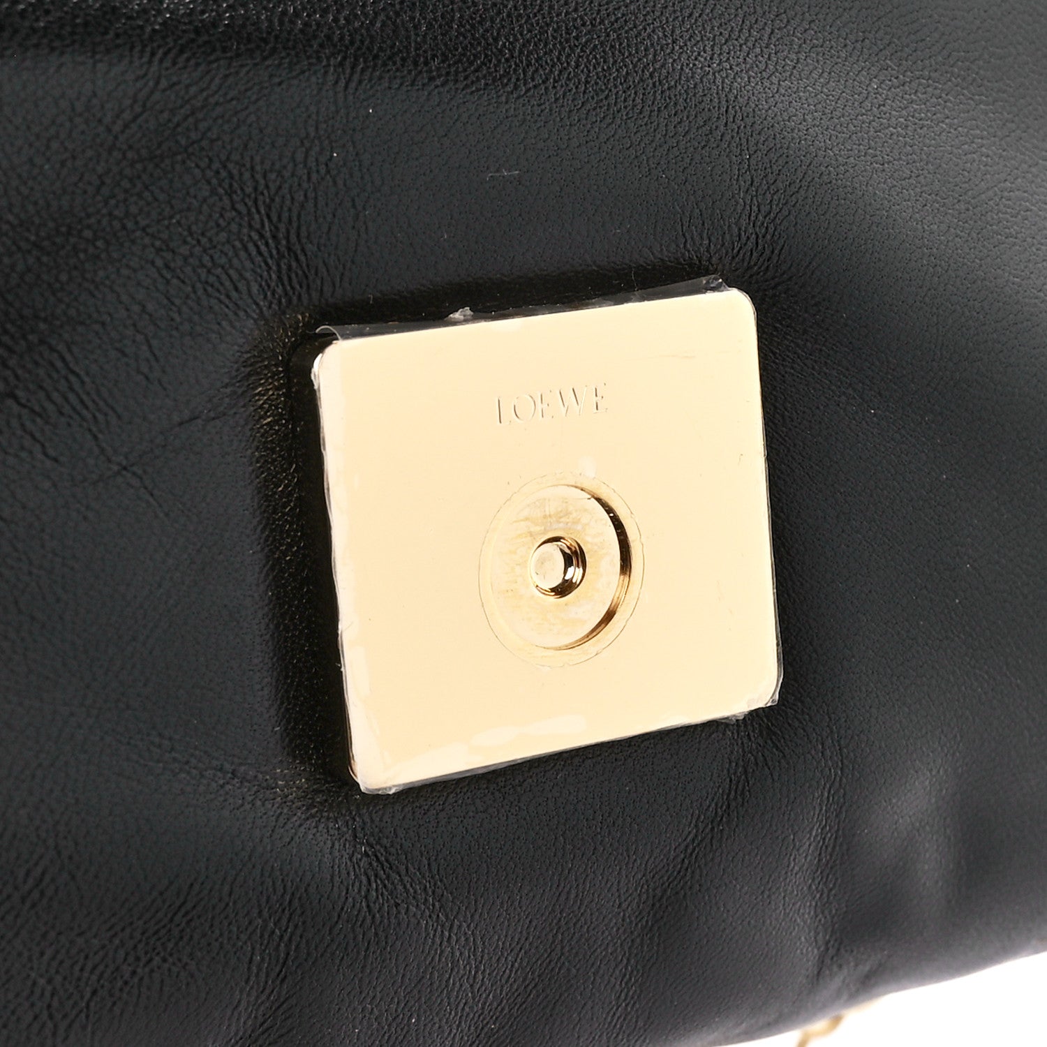 Loewe Lambskin Small Goya Puffer Bag Black 8 of 11