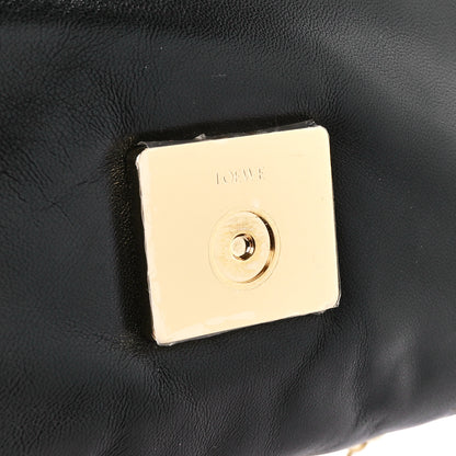 Loewe Lambskin Small Goya Puffer Bag Black 8 of 11