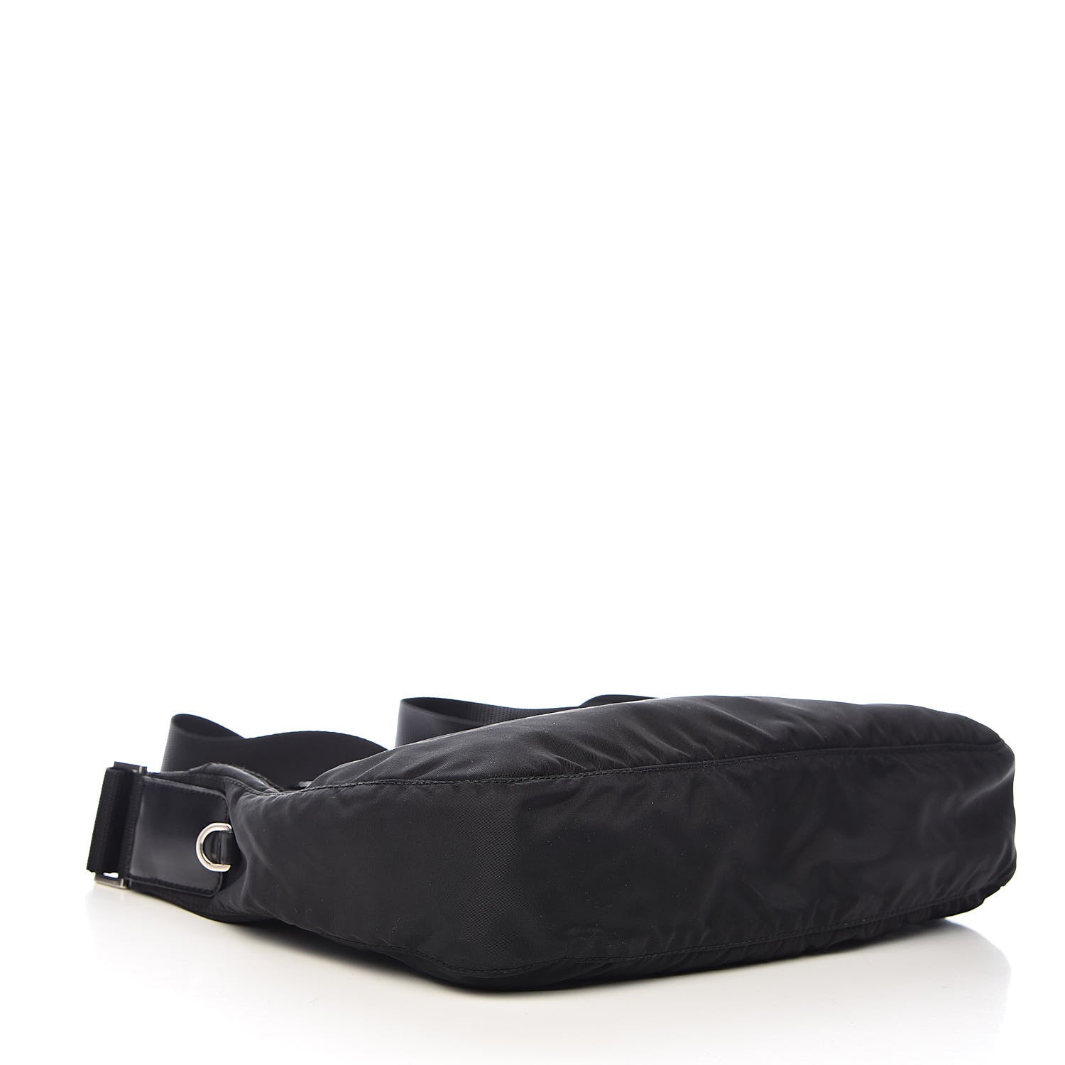 Prada Nylon Flat Messenger Bag Black 4 of 10