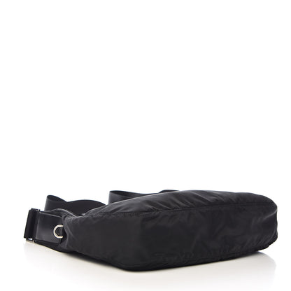 Prada Nylon Flat Messenger Bag Black 4 of 10