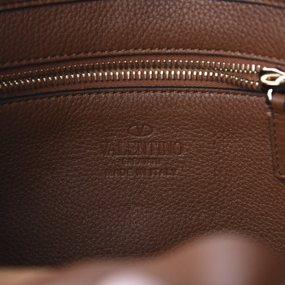 Valentino Garavani Pebbled Calfskin Small Rockstud Flip-Lock Messenger Bag Bright Cognac 5 of 8