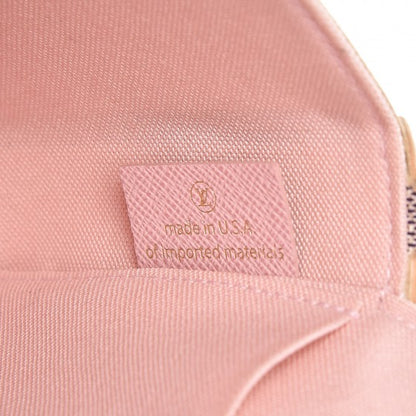 Louis Vuitton Damier Azur Pochette Felicie Chain Wallet Rose Ballerine 10 of 13