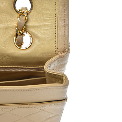 Chanel Lambskin Quilted Small Single Flap Beige 13 of 15