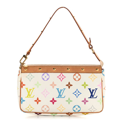 Louis Vuitton Monogram Multicolor Pochette Accessories White 1 of 15