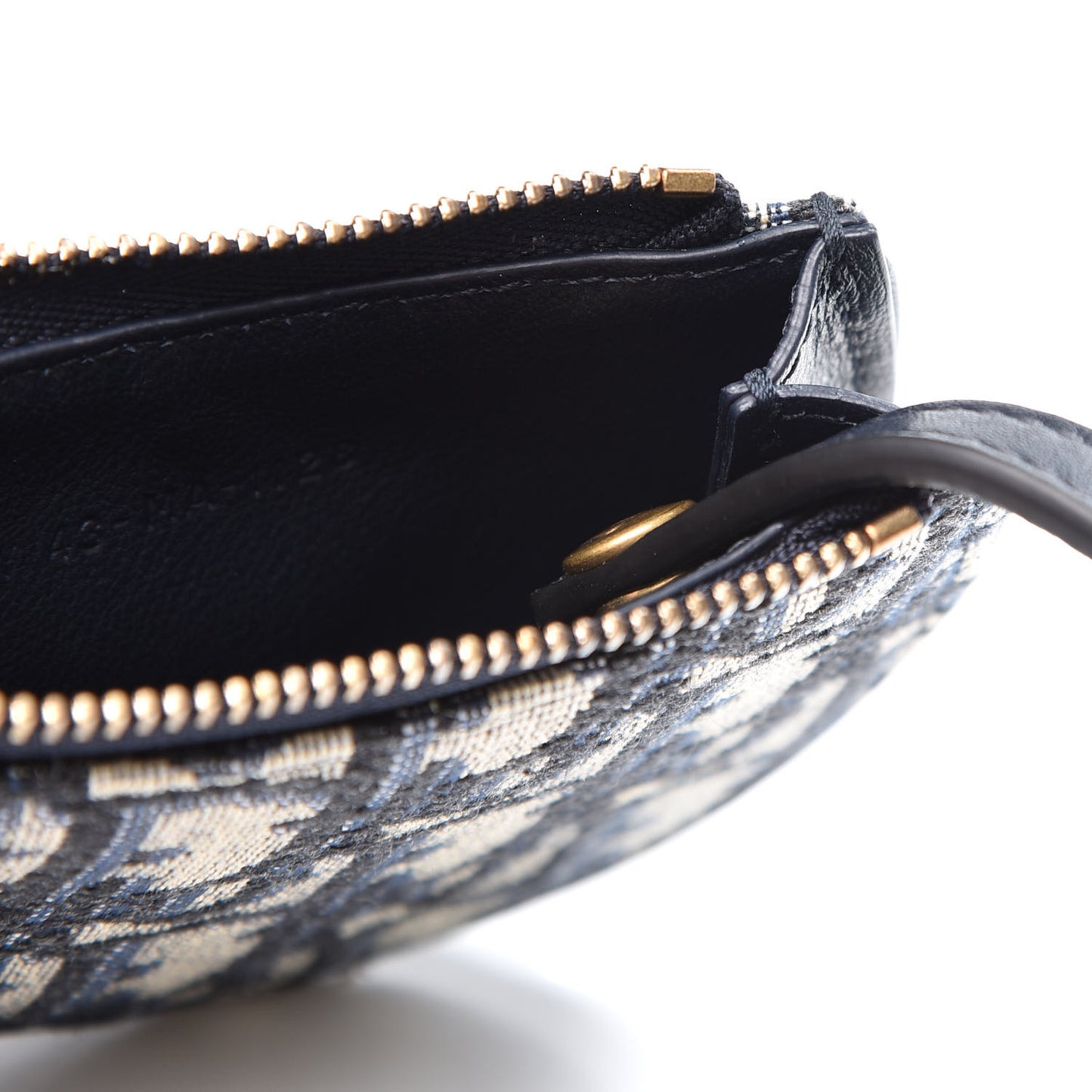 Oblique Saddle Coin Purse Blue