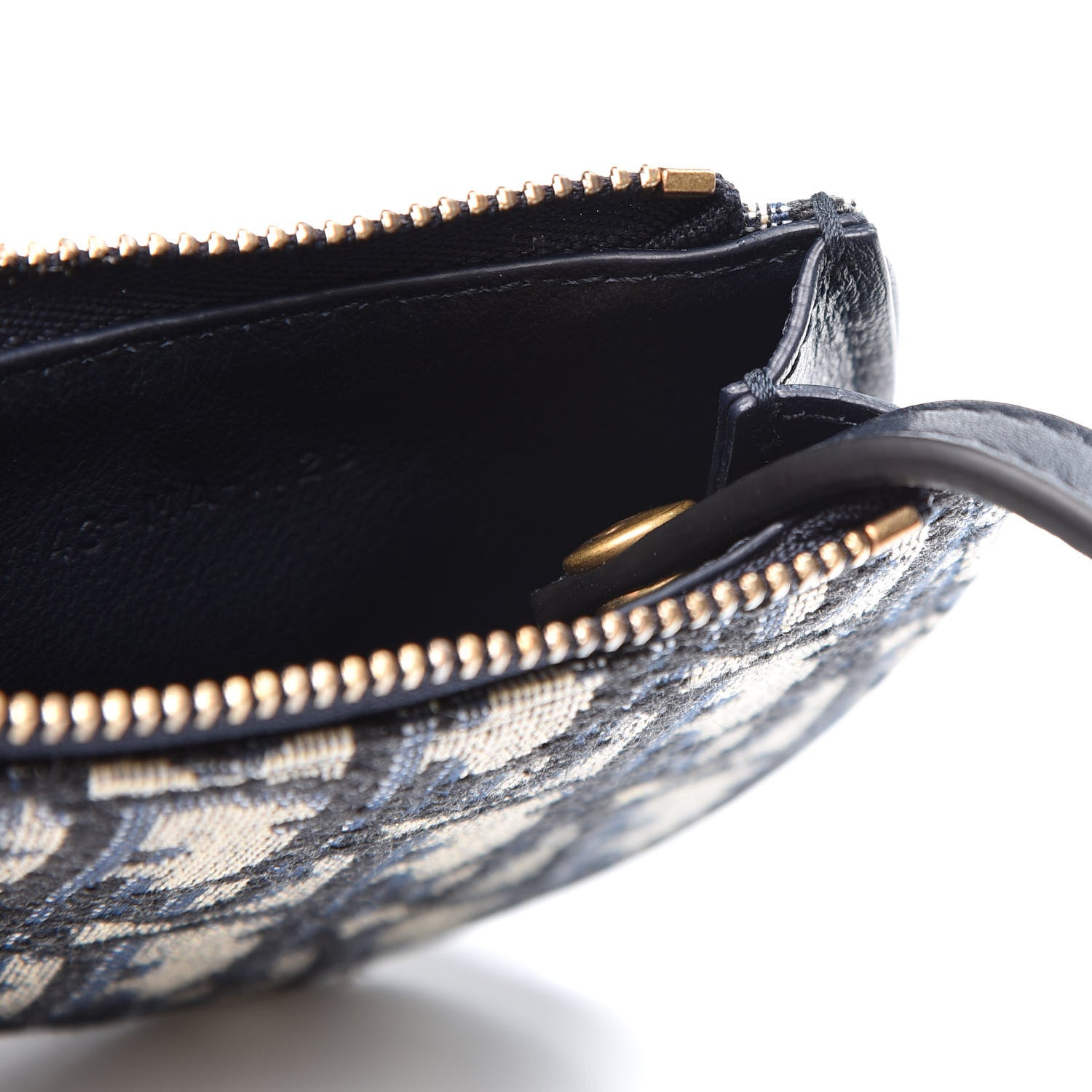 Christian Dior Oblique Saddle Coin Purse Blue 4 of 8
