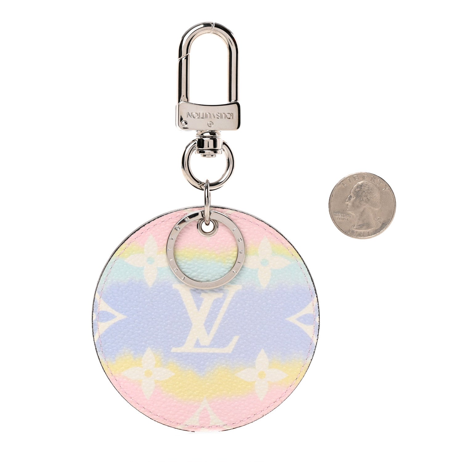 Louis Vuitton Monogram Escale Bag Charm Key Holder Pastel 2 of 6