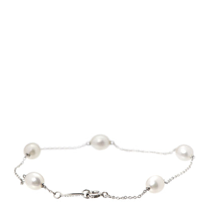 Tiffany Sterling Silver Pearl Elsa Peretti Pearls By The Yard Bracelet 3 of 5