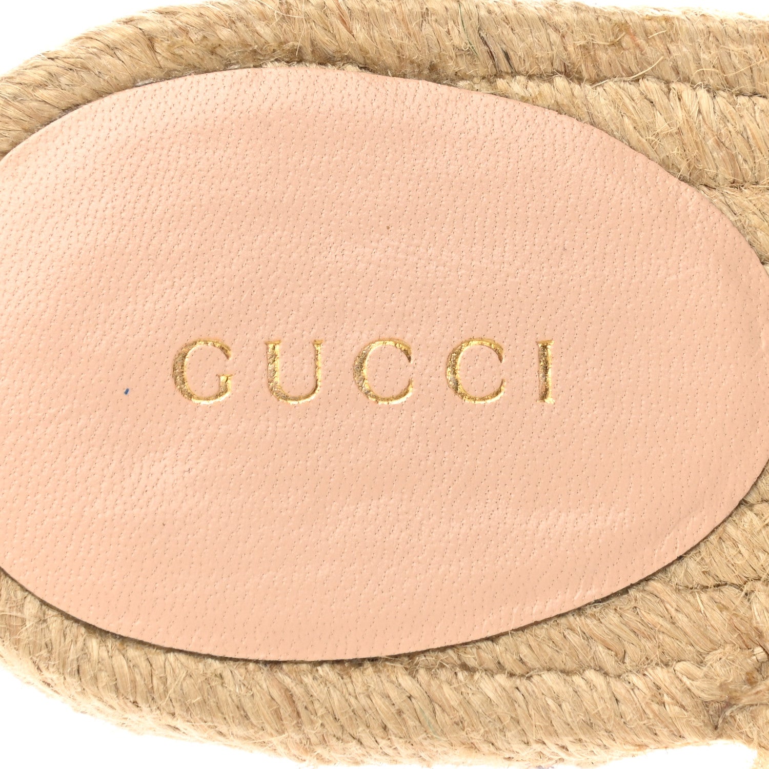 Gucci Malaga Kid Perforated Criss Cross Espadrille Slide Sandals 37 Emerald Hibiscus Red 7 of 10