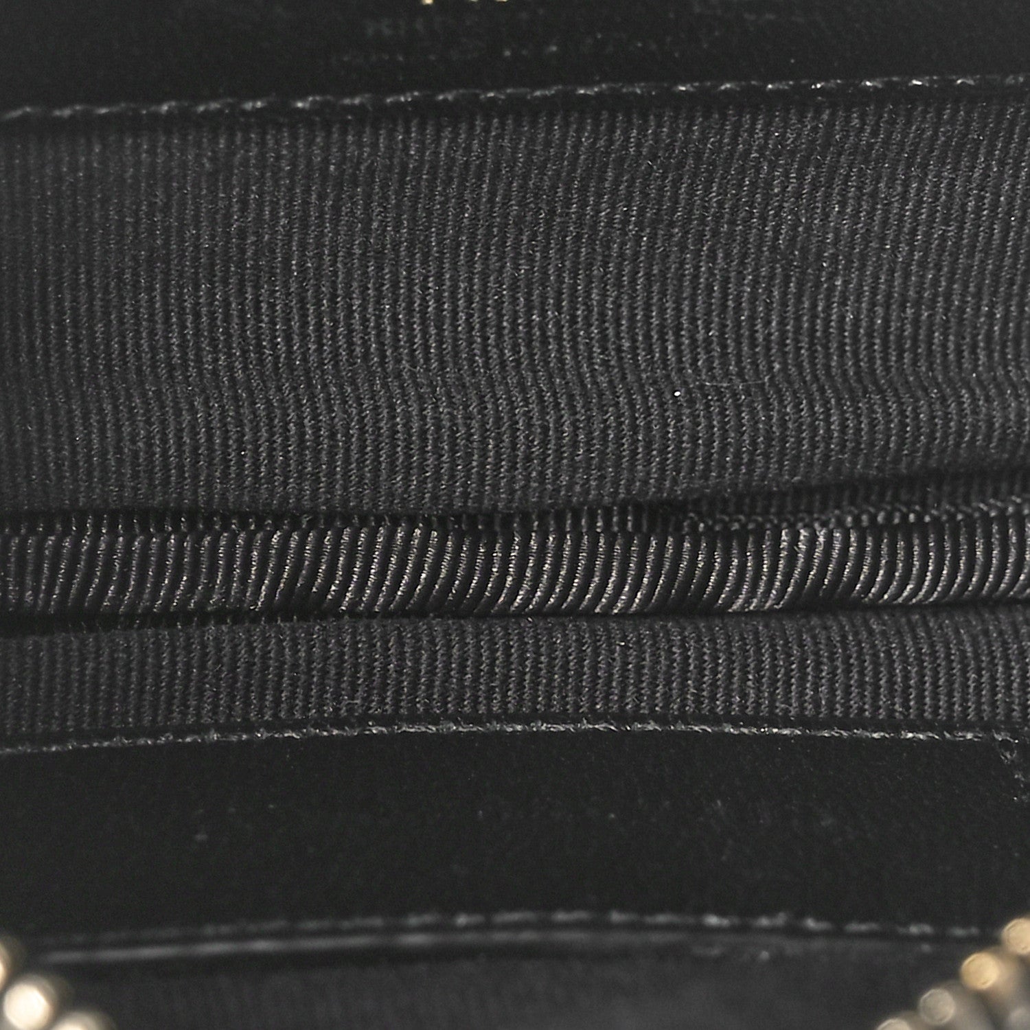 Saint Laurent Calfskin Matelasse Monogram Key Pouch Black 6 of 8