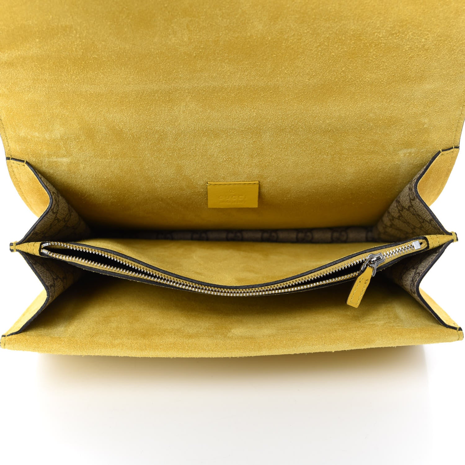 Gucci GG Supreme Monogram Crystal Bow Embroidered Medium Dionysus Shoulder Bag Yellow 5 of 10