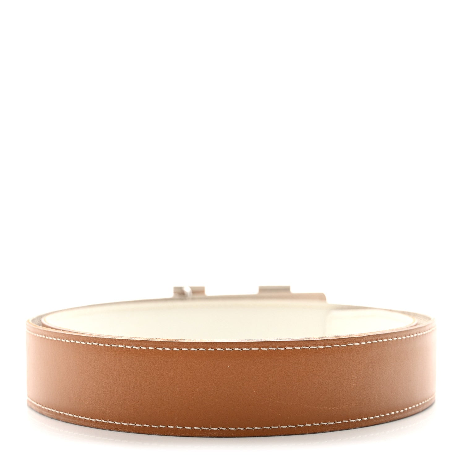 Hermes Epsom Swift 32mm H Belt 85 34 Gold Craie 2 of 6