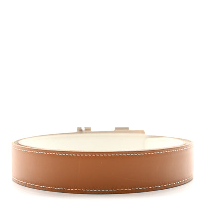 Hermes Epsom Swift 32mm H Belt 85 34 Gold Craie 2 of 6