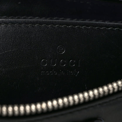 Gucci Nylon Calfskin Enamel GG Matelasse Chain Handbag Black 6 of 9