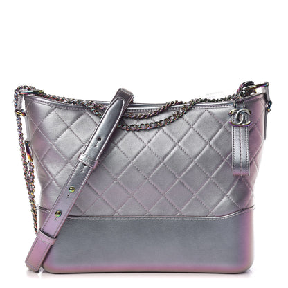 Chanel Iridescent Lambskin Calfskin Quilted Medium Gabrielle Hobo Light Purple 1 of 13
