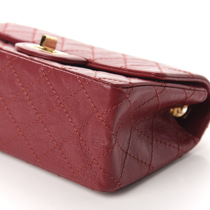 Chanel Aged Calfskin Quilted 2.55 Reissue Mini Flap Red 7 of 11
