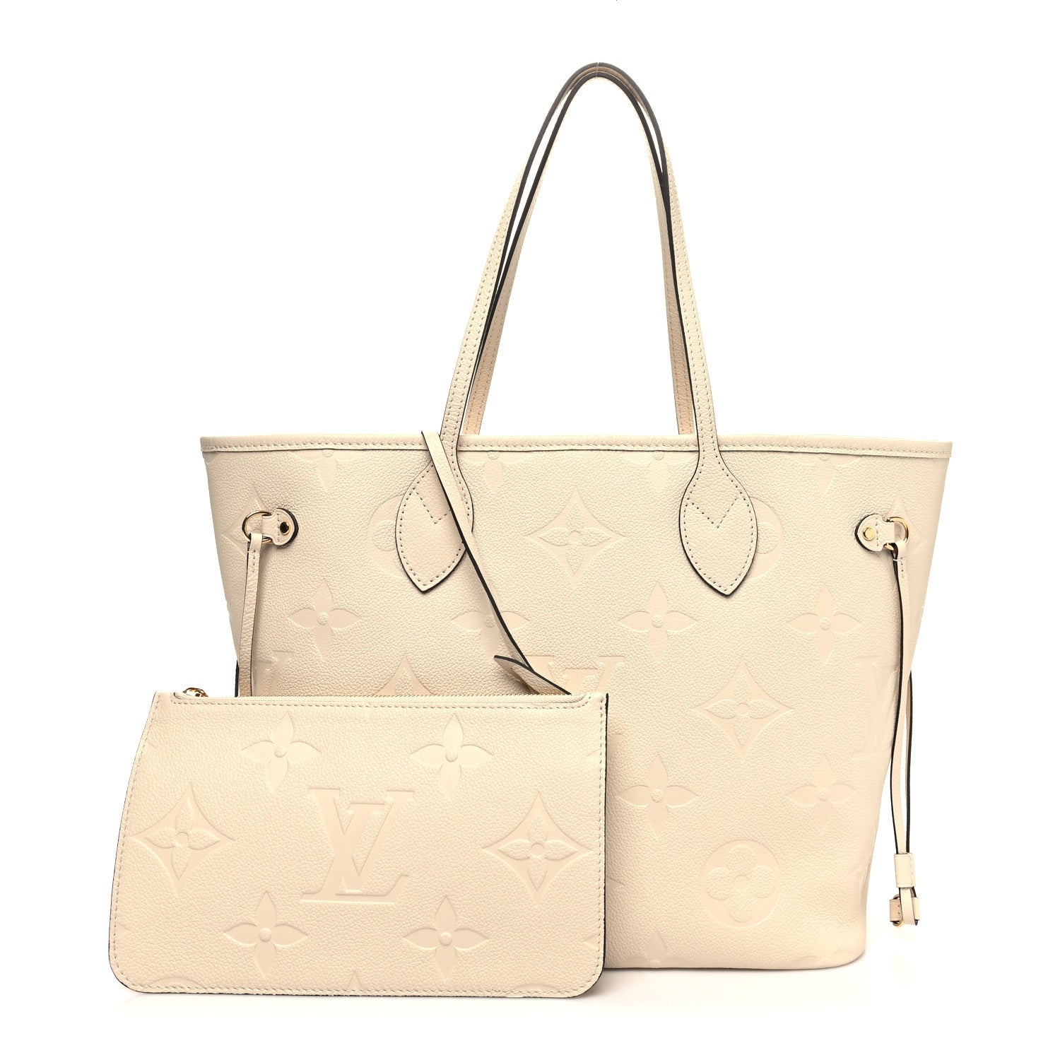 Louis Vuitton Empreinte Monogram Giant Neverfull MM Cream 1 of 11
