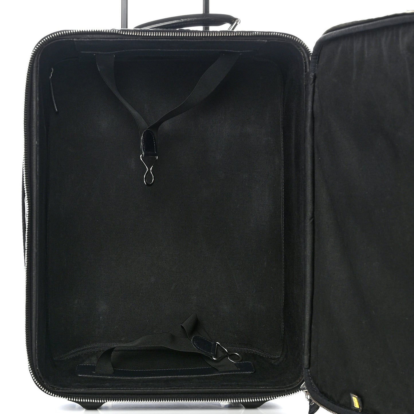 Toile Calfskin Quilted Paris New York Trolley Black