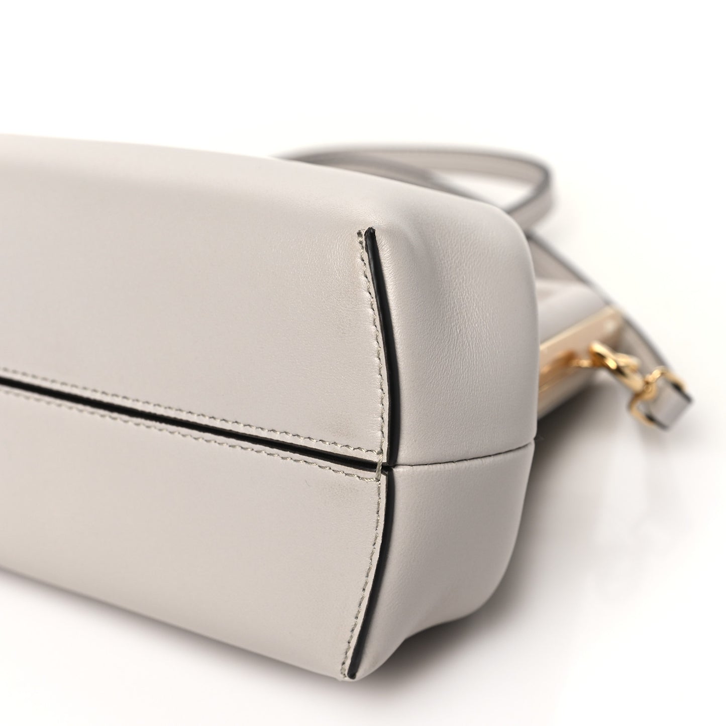 Shiny Nappa Small Fendi First Ghiaia