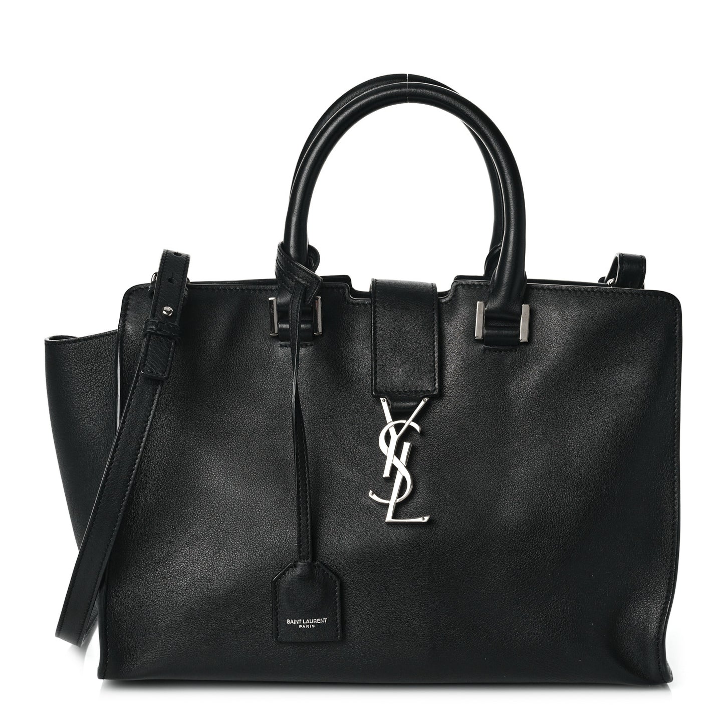 Smooth Calfskin Small Monogram Cabas Black