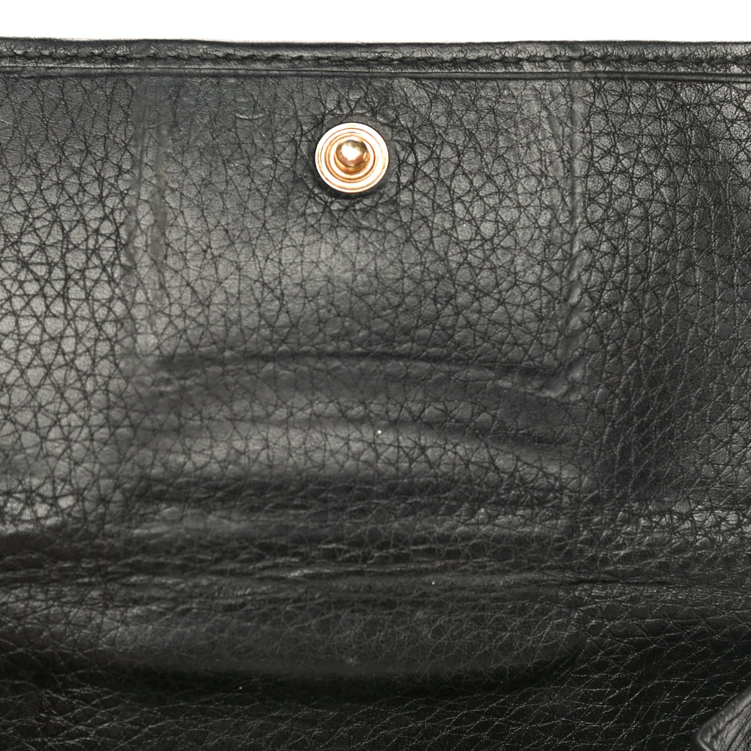 Gucci Calfskin Web Horsebit French Flap Wallet Black 15 of 21