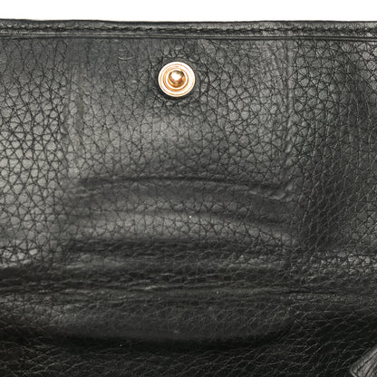 Gucci Calfskin Web Horsebit French Flap Wallet Black 15 of 21