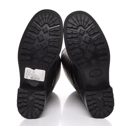 Chanel Oily Calfskin Quilted High Boots 40 Black 5 of 6