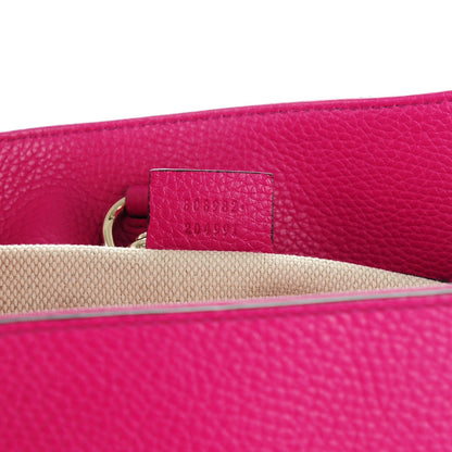 Gucci Cellarius Calfskin Medium Soho Chain Shoulder Bag Bright Bouganville 7 of 7