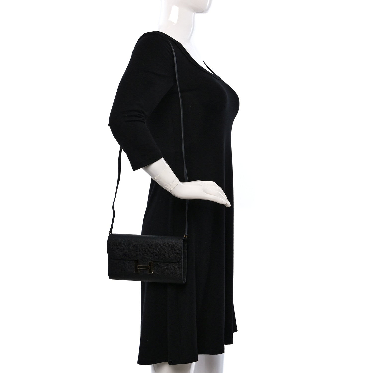 Hermes Epsom Constance Wallet To Go Black 2 of 15