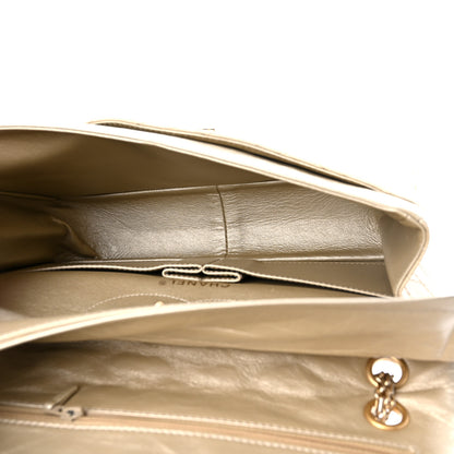 Chanel Metallic Aged Calfskin Quilted 2.55 Reissue 226 Flap Pale Gold 5 of 10