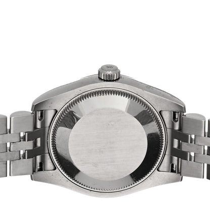 Rolex Stainless Steel 18K White Gold Diamond Mother of Pearl 31mm Oyster Perpetual Datejust Watch Roman 178274 4 of 5