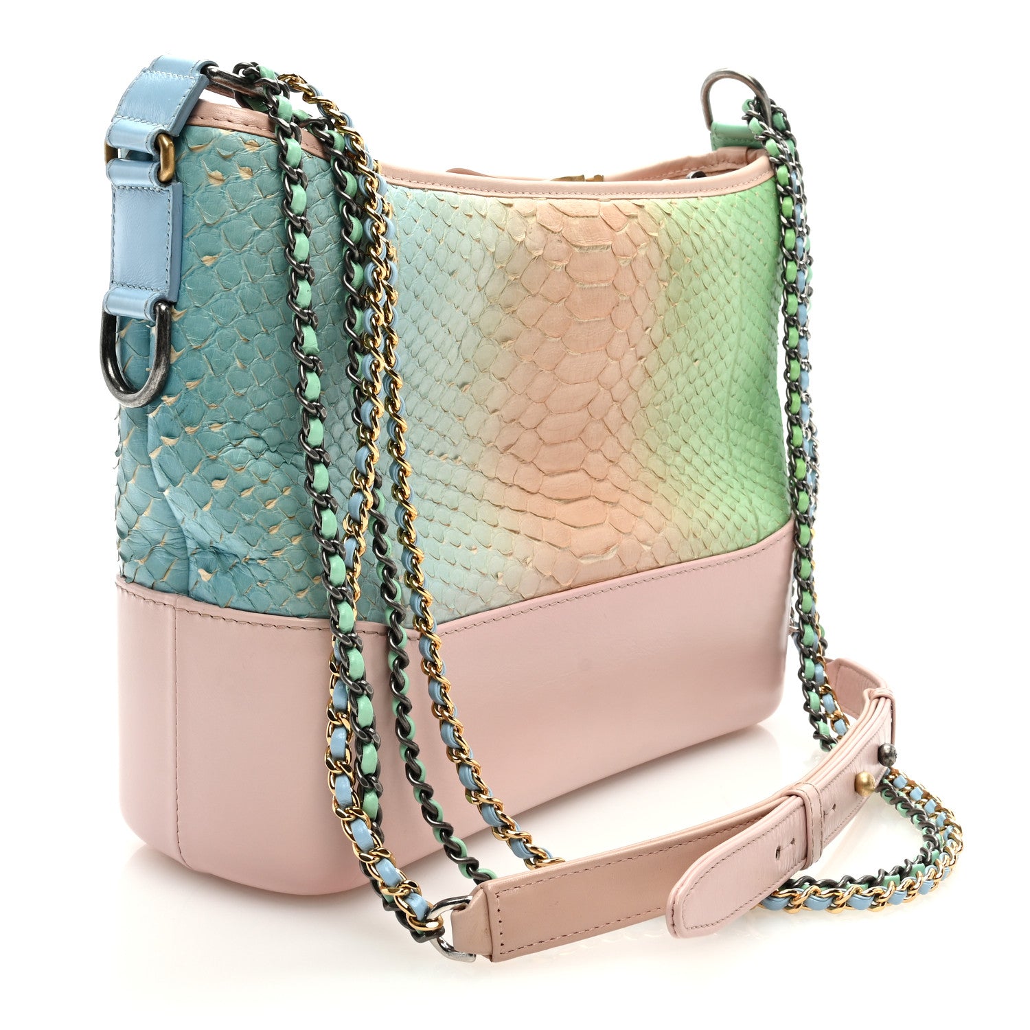 Chanel Snakeskin Medium Gabrielle Hobo Multicolor 3 of 10