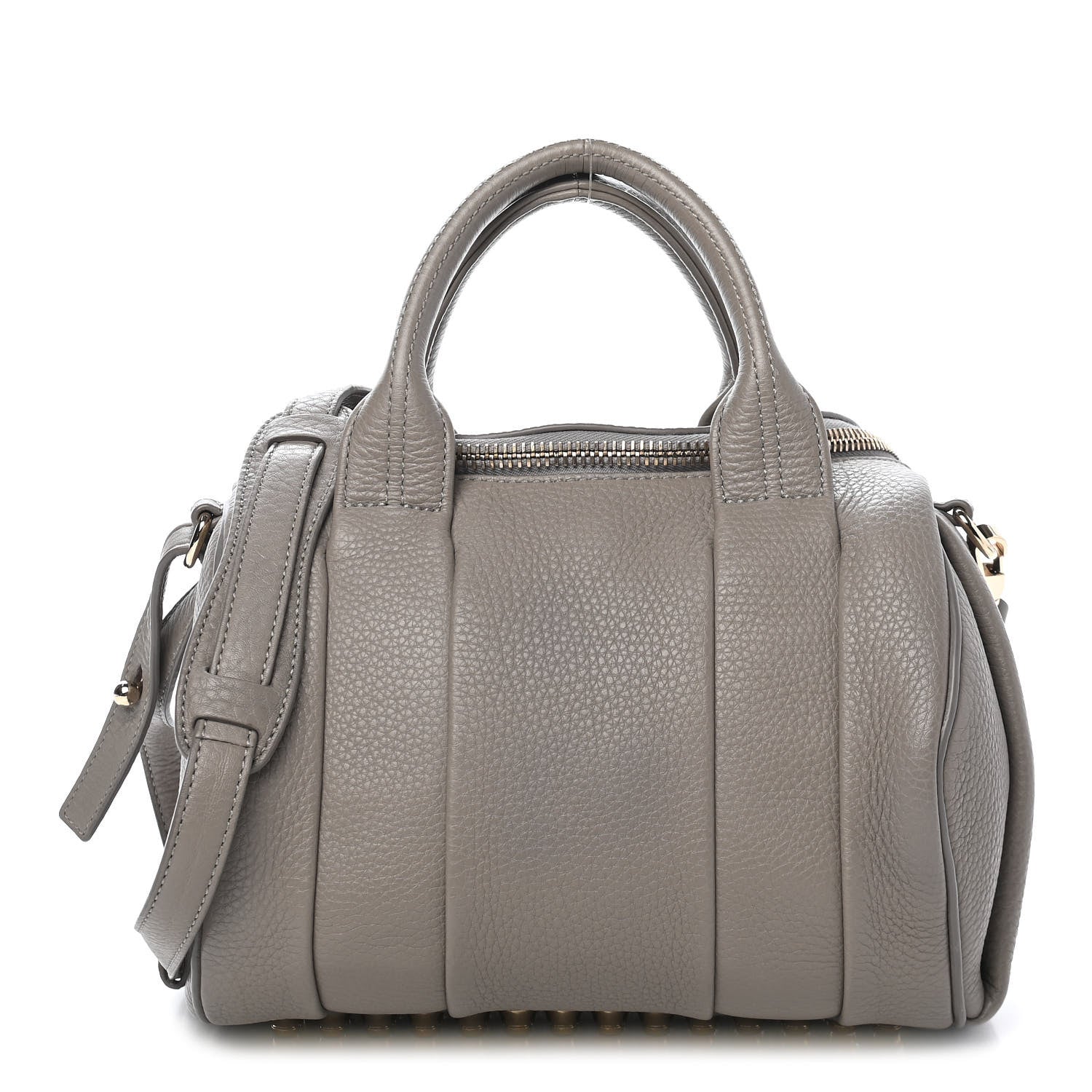 Alexander Wang Pebbled Lambskin Rockie Gray Pale Gold Hardware 1 of 10