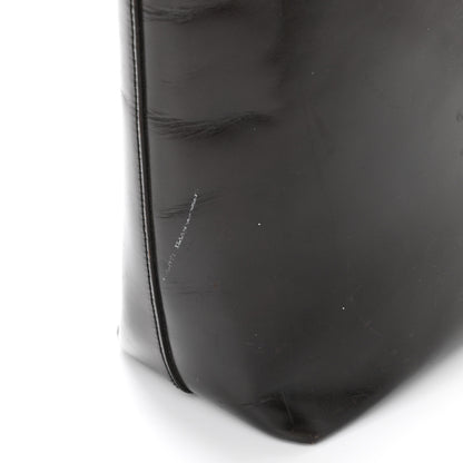 Prada Vitello Lux Logo Tote Dark Brown 12 of 14