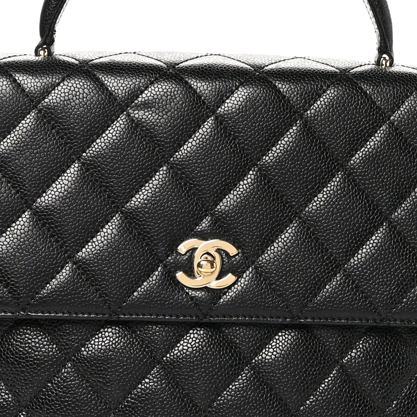 Caviar Quilted Jumbo Kelly Flap Black