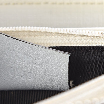 Gucci Micro GG Supreme Stars GG Pierce Zip Around Wallet White 7 of 7